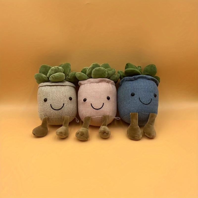 Succulent Plants Soft Toy for Kids - Plush Potted Doll Decor