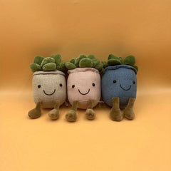 Succulent Plants Soft Toy for Kids - Plush Potted Doll Decor