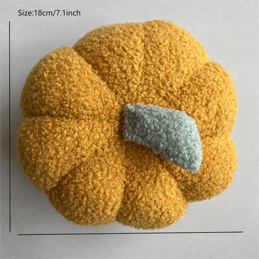 Plush Pumpkin Throw Pillows for Halloween Decor
