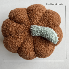 Plush Pumpkin Throw Pillows for Halloween Decor