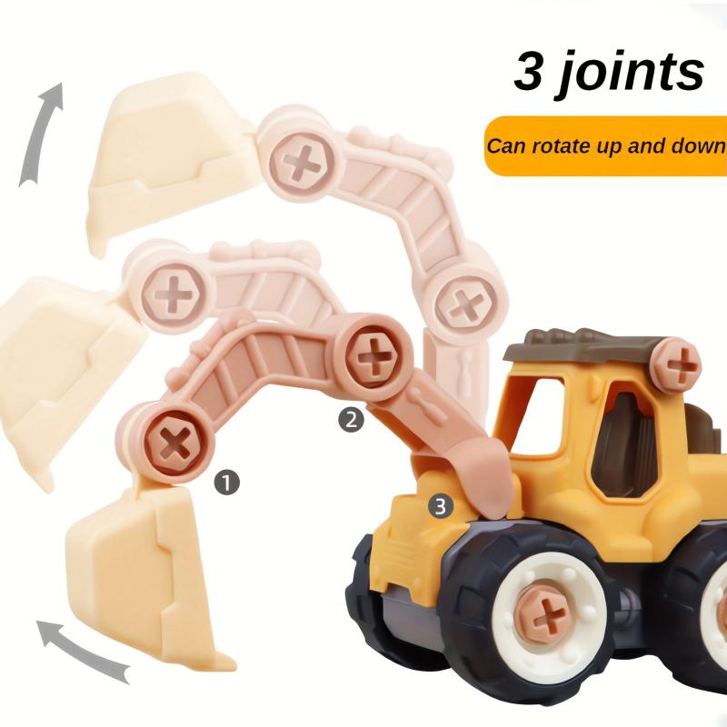 Kids' Detachable Construction Vehicle Set - Educational & Fun
