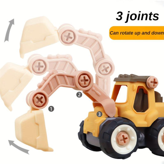 Kids' Detachable Construction Vehicle Set - Educational & Fun