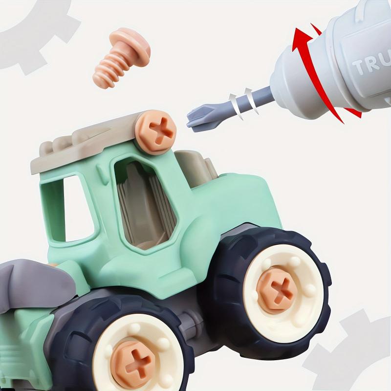 Kids' Detachable Construction Vehicle Set - Educational & Fun