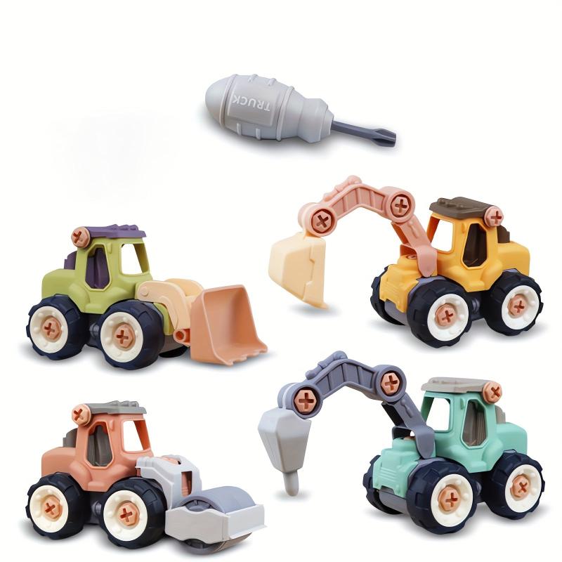 Kids' Detachable Construction Vehicle Set - Educational & Fun