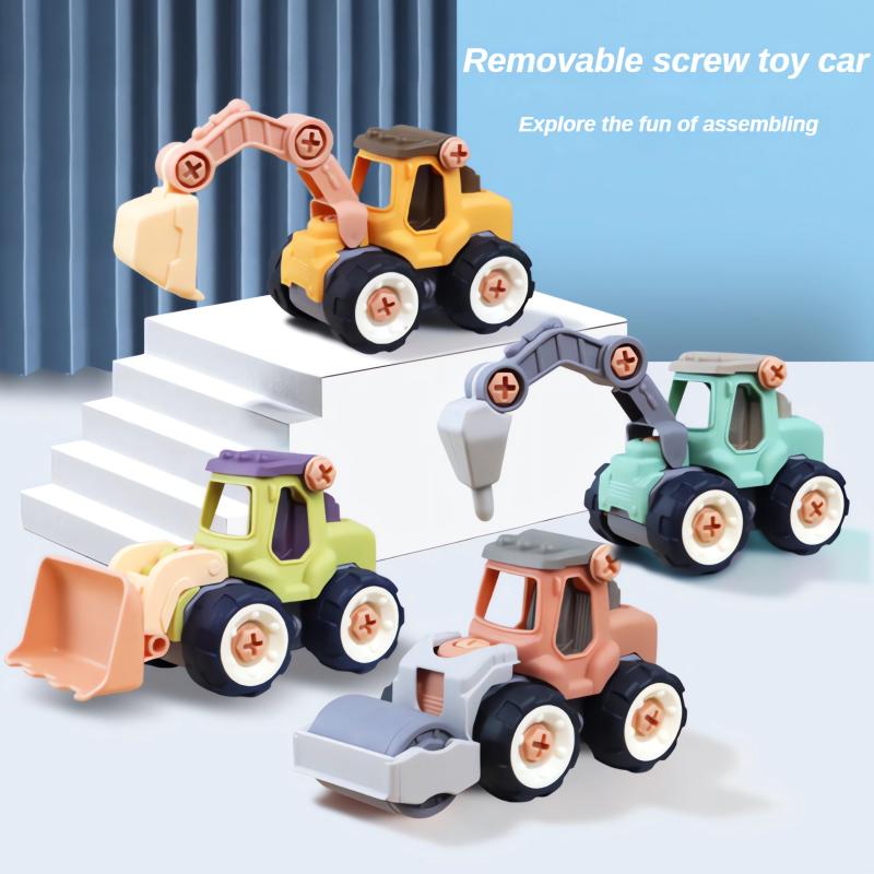Kids' Detachable Construction Vehicle Set - Educational & Fun