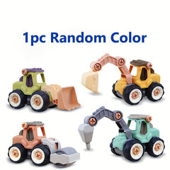 Kids' Detachable Construction Vehicle Set - Educational & Fun