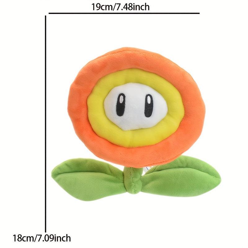 18cm Orange Sunflower Plush Toy Cartoon Flower Plush Toy