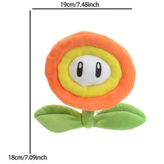 18cm Orange Sunflower Plush Toy Cartoon Flower Plush Toy