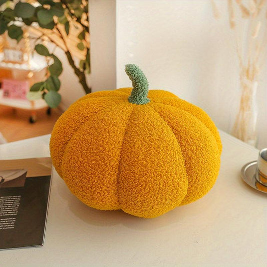 Halloween Stuffed Pumpkin Plush Toy 3D Shape Decoration Thanksgiving Pillow