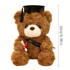 23cm Graduation Bear Plush Toy w/ Hat Kids Adult Gift