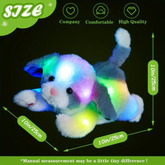 10in Glow Music Crawling Dog Plush Toy Soft Stuffed Animal Timer