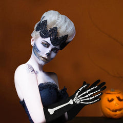 Halloween Skeleton Costume Skeleton Tights Skeleton Gloves Women