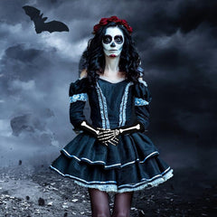 Halloween Skeleton Costume Skeleton Tights Skeleton Gloves Women