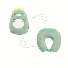 Dinosaur U Shaped Pillow Deformable Doll Soft Car Neck Support Cushion
