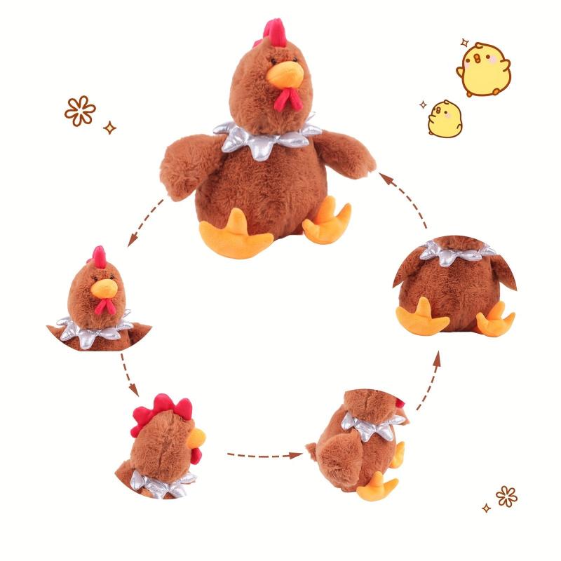 Funny Chicken Plush Toy Soft Stuffed Animal for Kids