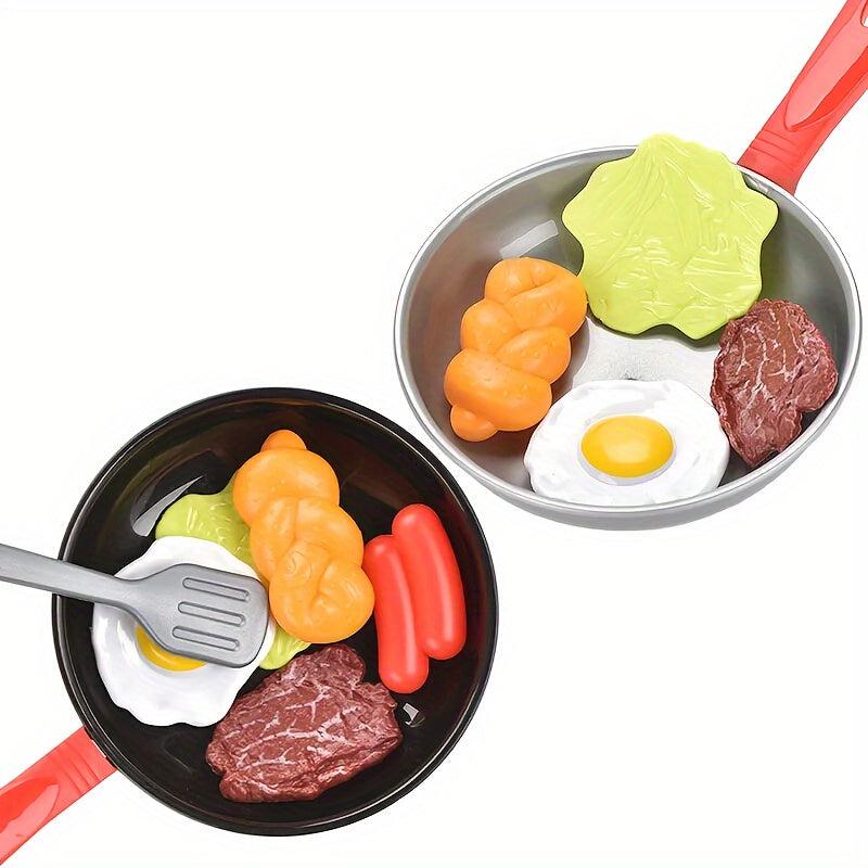 8pcs Kitchen Toy Set Simulation Cookware Pot Pan Cooking Play House Toy