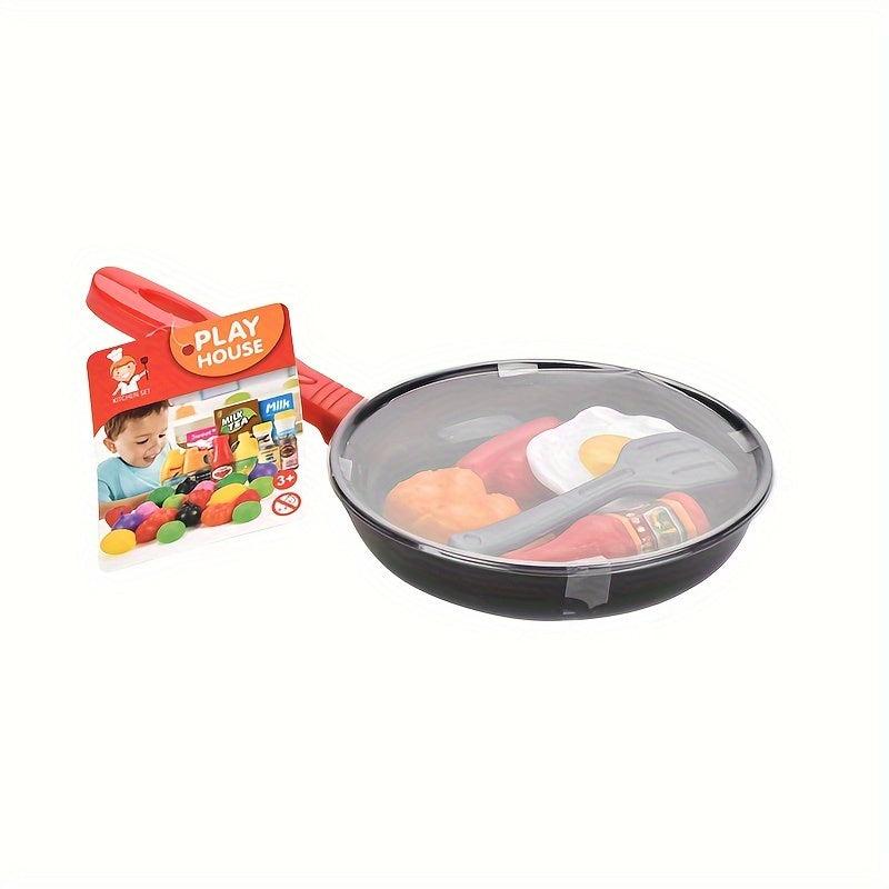 8pcs Kitchen Toy Set Simulation Cookware Pot Pan Cooking Play House Toy