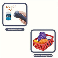 Cash Register Pretend Play Toy with Scanner and Credit Card