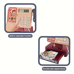 Cash Register Pretend Play Toy with Scanner and Credit Card