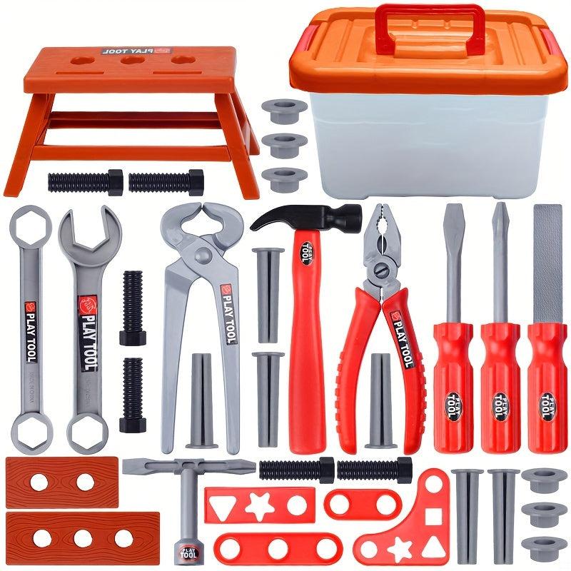 Toolbox Set Simulation Repair Tools Screwdriver Repair Toys