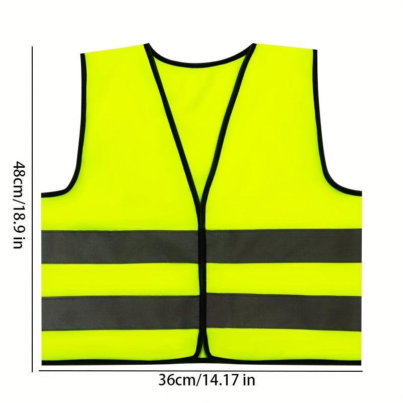 Kids Safety Vest Reflective Strips Grey Traffic Clothes