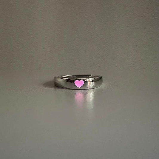 Love Night Light Rings for Couples - Adjustable Pair for Girlfriends