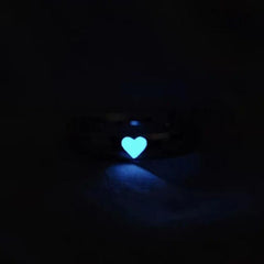Love Night Light Rings for Couples - Adjustable Pair for Girlfriends