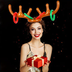 Inflatable Antlers & Circles Set for Holiday Party Costume