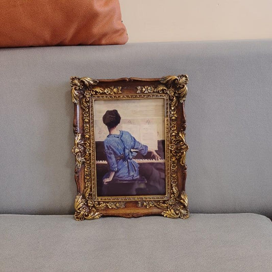 Vintage Resin Picture Frame Wall Hanging Craft Decor