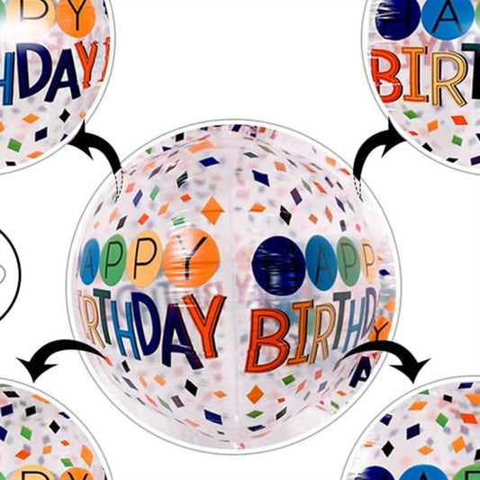 Colorful Polka Dot 4D Transparent Balloons for Home Decoration