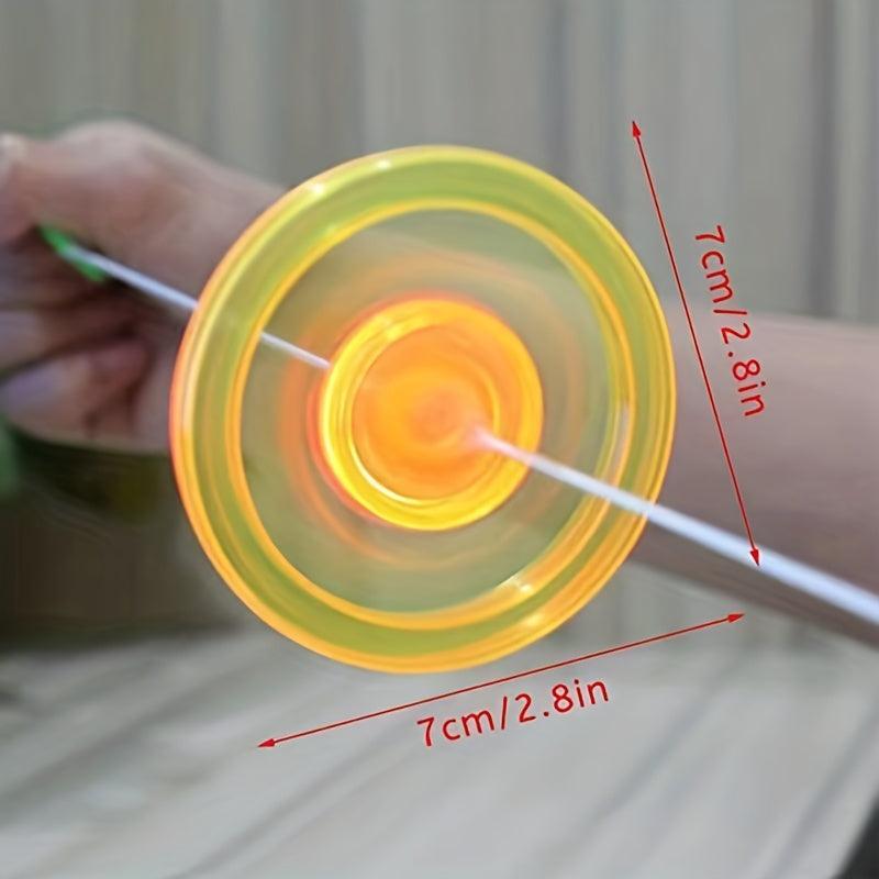 15pcs Multicolor Luminous Pull Line Flywheel Toy - Party Favors