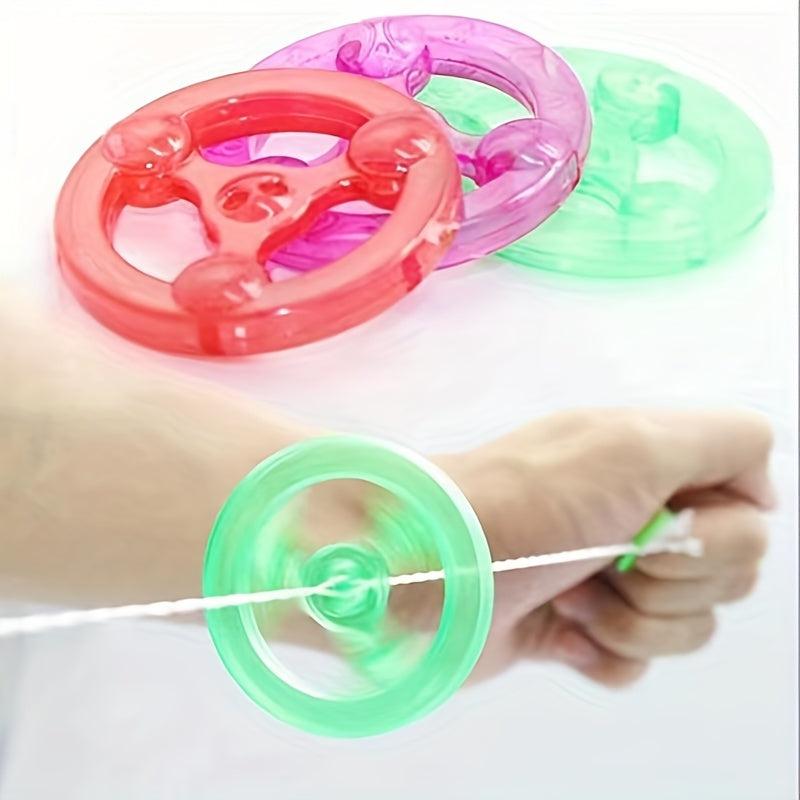 15pcs Multicolor Luminous Pull Line Flywheel Toy - Party Favors