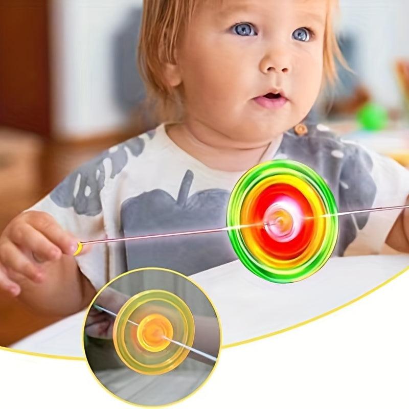 15pcs Multicolor Luminous Pull Line Flywheel Toy - Party Favors