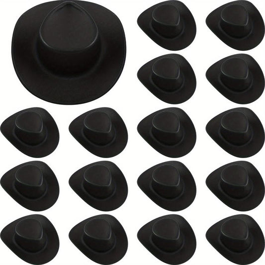 16pcs Mini Cowboy Hat Dollhouse Decoration Gift