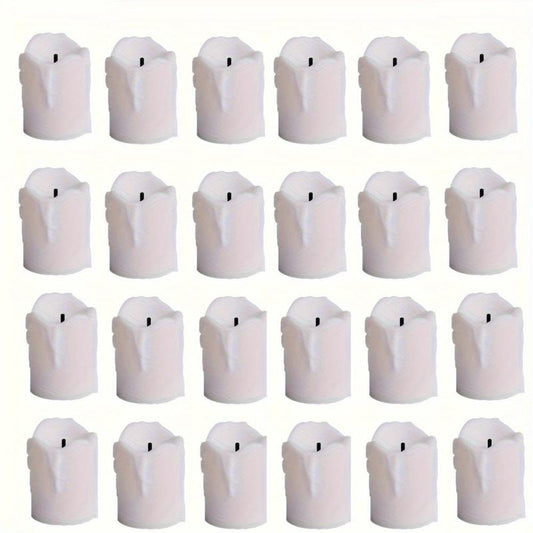 24pcs LED Candle Lights Flameless Operated Tea Light Simulation Flame