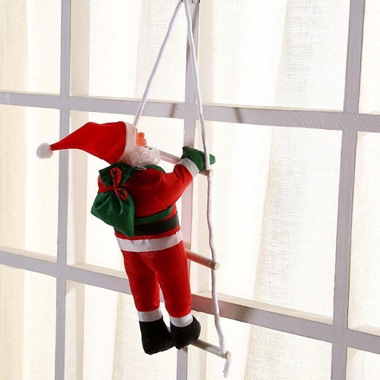 Santa Claus Window Climbing Ladder Christmas Pendant