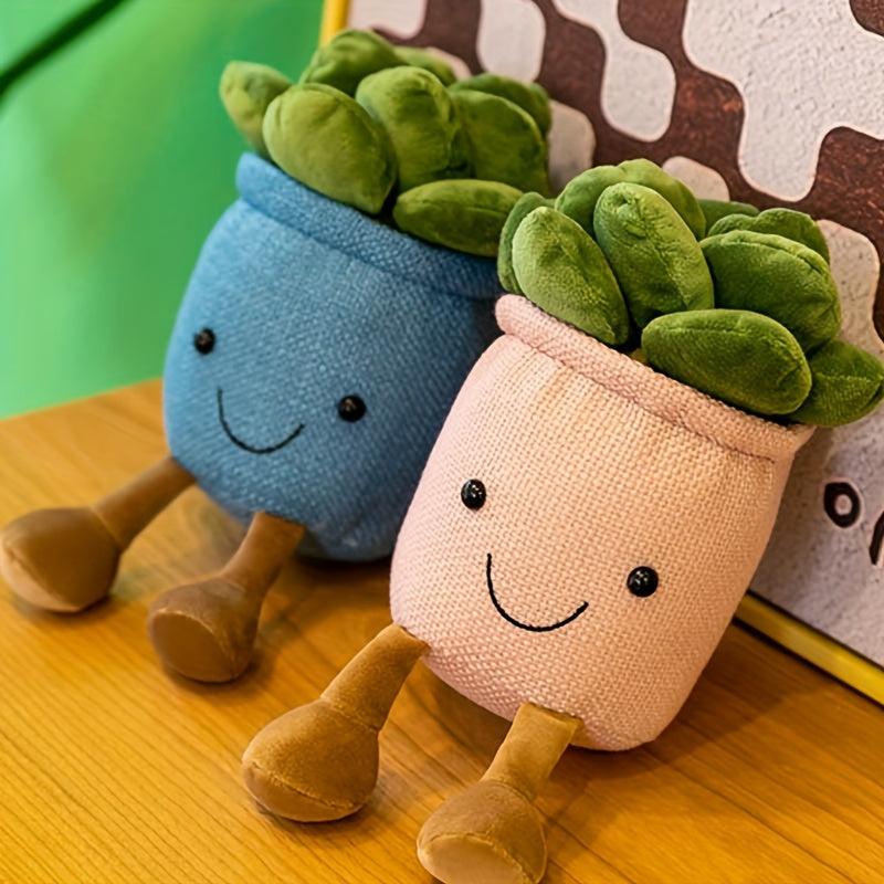 Creative Succulent Pot Decoration Plush Toy for Home