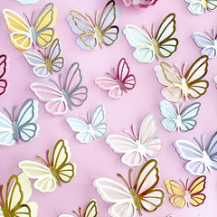 Double Layer Butterfly Cake Decor Birthday Cake Topper