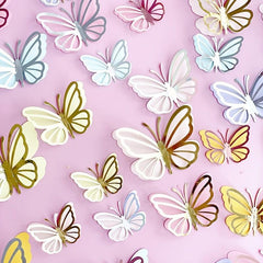 Double Layer Butterfly Cake Decor Birthday Cake Topper