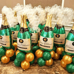 Large Green & Balloons for Birthday & Bar Parties