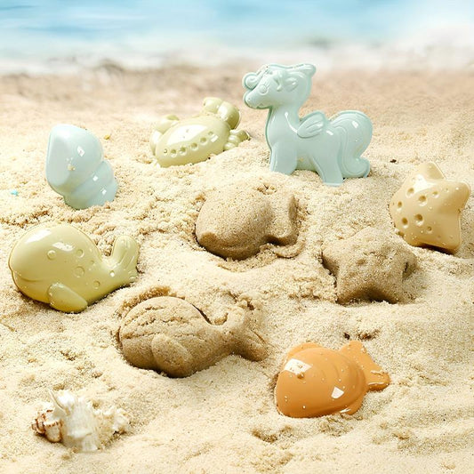 Kids Beach Toys Set - Sand Buckets, Rakes, Shovels, Hand Tools