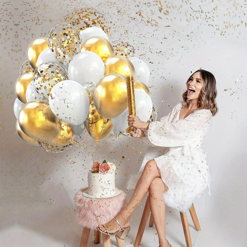 18pcs Colorful Confetti Balloon Set for Birthdays Weddings Thanksgiving