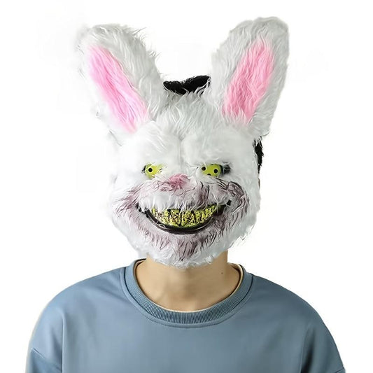 Halloween Plush Rabbit Mask for Scary Fun Party