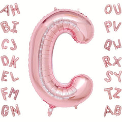 6 Cm Rose Gold Letter A Balloons for Party Decoration