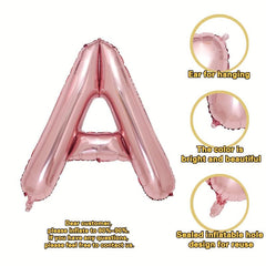 6 Cm Rose Gold Letter A Balloons for Party Decoration