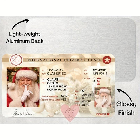 Christmas Game Prop Santa Driver's Costume Set