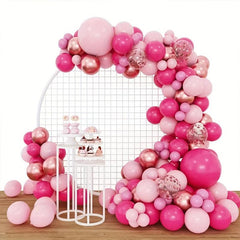 145pcs Red Balloon Wreath Arch Set Birthday Wedding Party Balloons