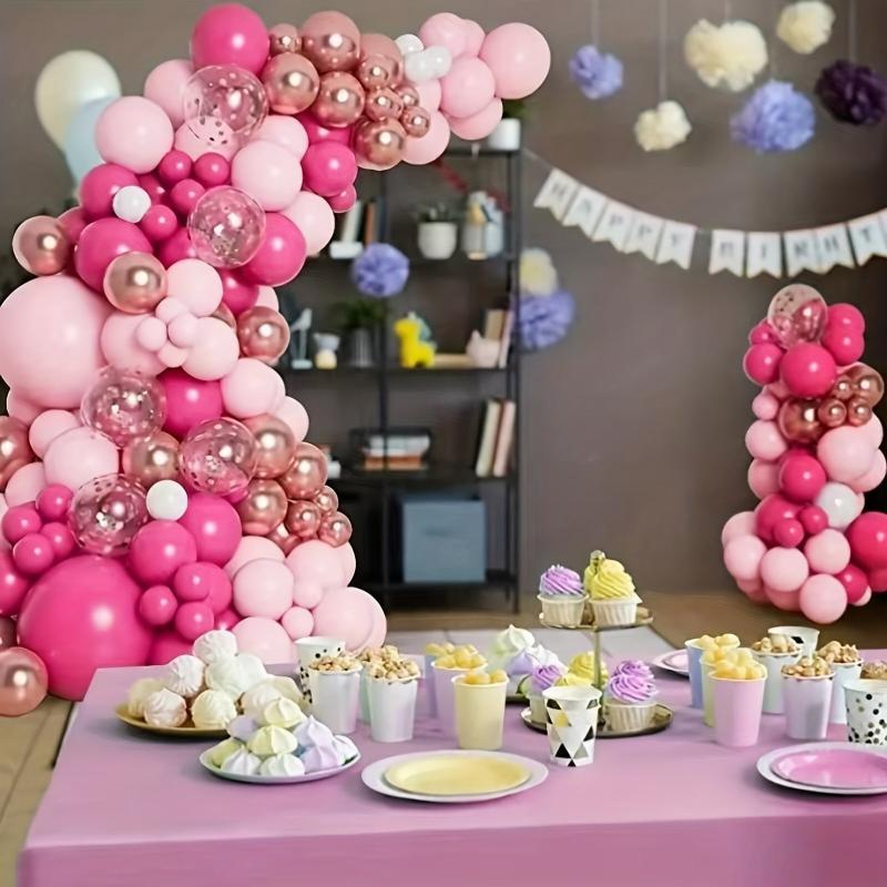 145pcs Red Balloon Wreath Arch Set Birthday Wedding Party Balloons