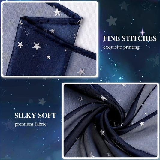 Starry Night Sky Mesh Curtain 1.2m Party Home Decoration Backdrop