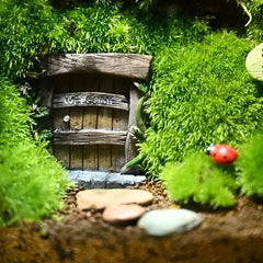 Mini Fairy Tale Garden Window Resin Mini Bonsai Character DIY Craft